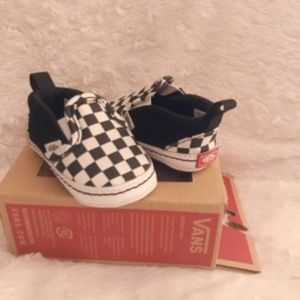 Vans Classic Slip On - Black/White -Infant Size 1